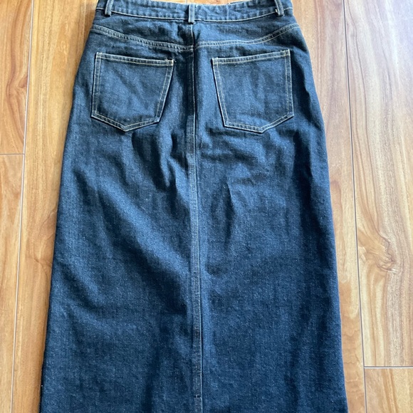 *SOLD* Mimosa Denim Black Max Skirt - Picture 3 of 5